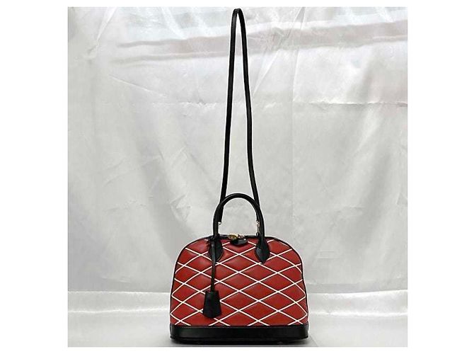 Borsa Alma PM Louis Vuitton Nero Rosso - vista 7