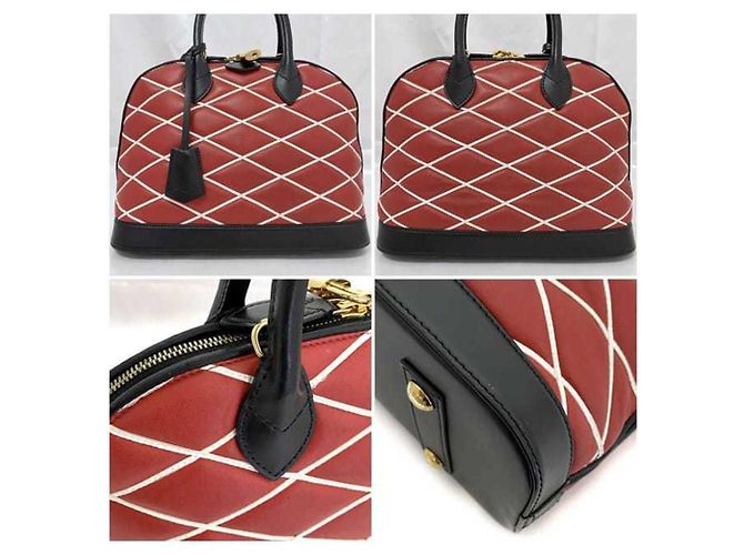 Borsa Alma PM Louis Vuitton Nero Rosso - vista 8