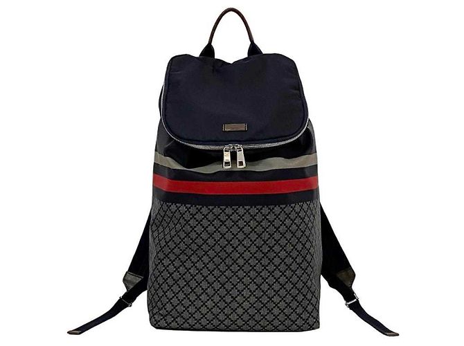 Zaino Gucci Diamante Marrone Blu navy - vista 2
