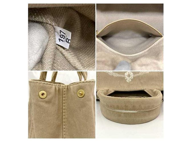Borsa tote in canapa beige Prada - vista 10