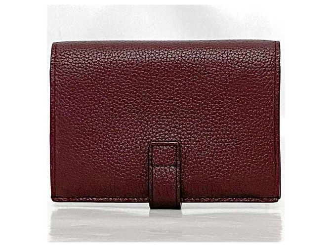 Billetera bi-fold Saint Laurent en Burdeos - vista 3