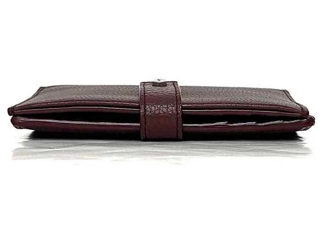 Billetera bi-fold Saint Laurent en Burdeos - vista 4
