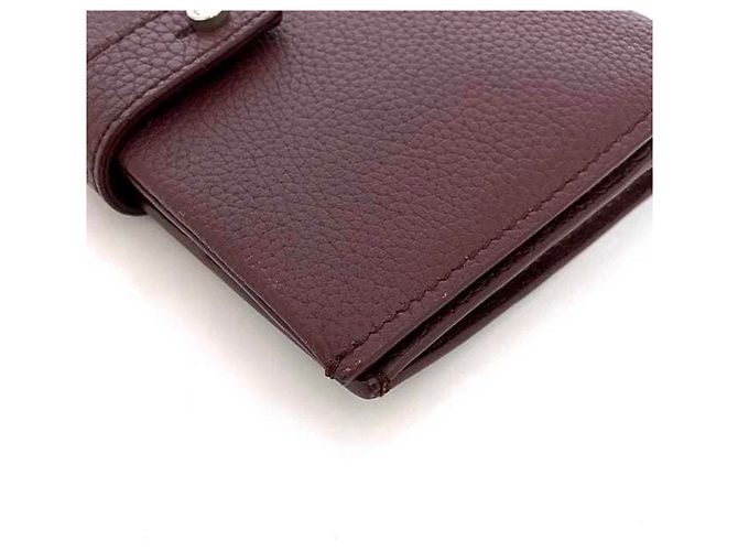 Billetera bi-fold Saint Laurent en Burdeos - vista 5