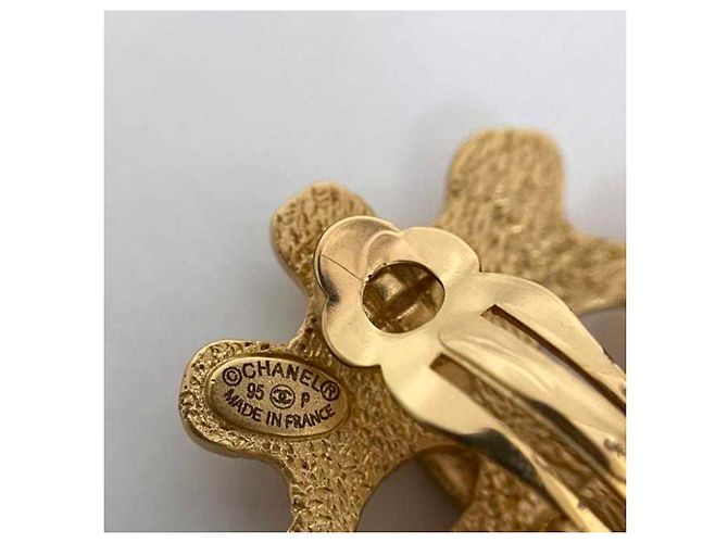 Orecchini a clip dorati Chanel D'oro - vista 8
