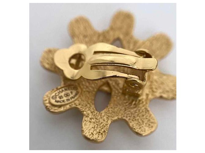 Orecchini a clip dorati Chanel D'oro - vista 9