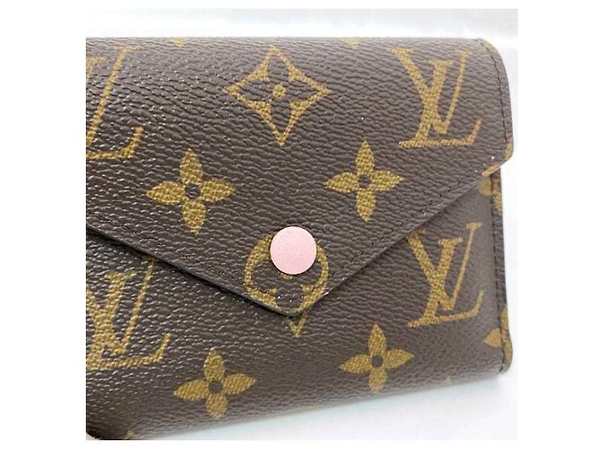 Billetera plegable Louis Vuitton Castaño Rosa Monograma - vista 6