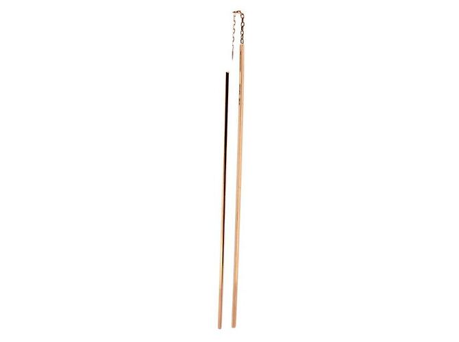 NUEVO MONO PENDIENTE VANRYCKE NUNCHAKU PENDIENTE ORO ROSA 18K Dorado - vista 4