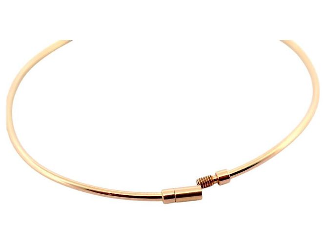 NUOVO BRACCIALE VANRYCKE JONC IL FILO DELLA VITA T1 IN ORO ROSA 18K - vista 6