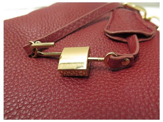 BOLSA DE MÃO MAC DOUGLAS KENTUCKY ROMO T M HOBO DE COURO BORDEAUX - vista 18