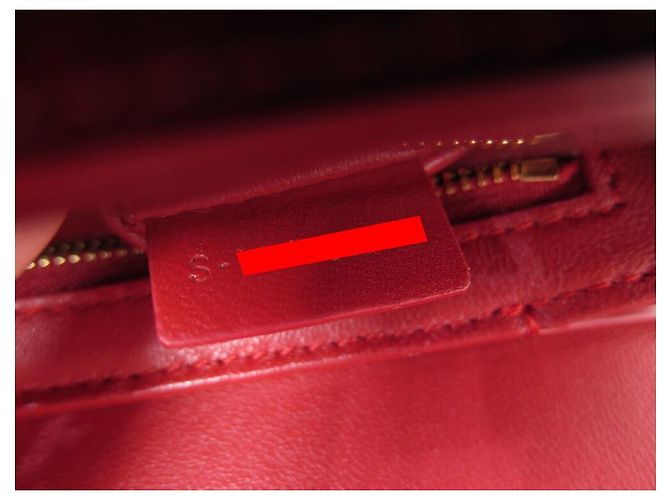 Céline NUOVA BORSA A MANO CELINE TRIOMPHE TEEN 188423 IN PELLE ROSSA Rosso - vista 13