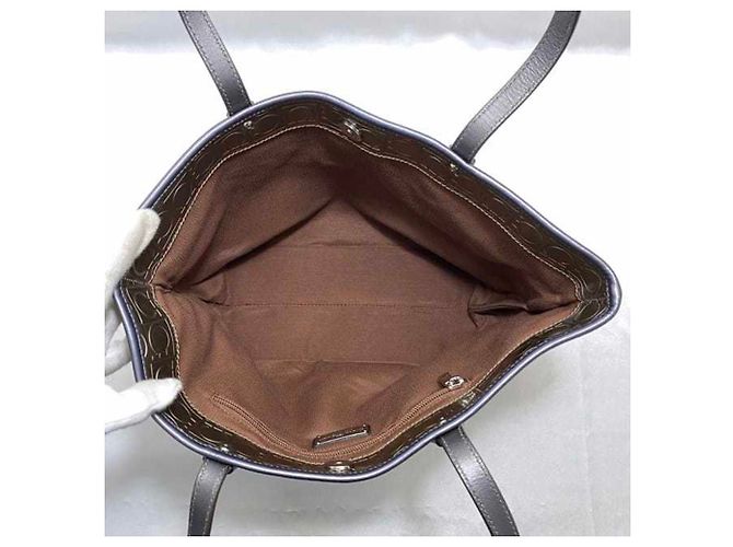 Borsa tote oro e grigia Salvatore Ferragamo Marrone D'oro - vista 7