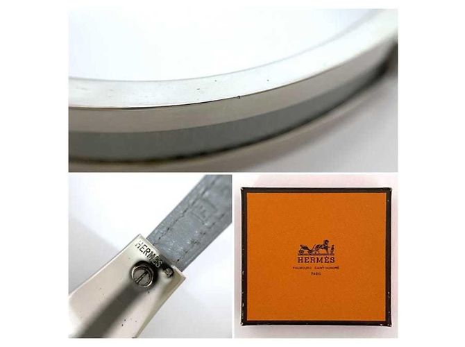 Hermès Pulsera Hermes Puspus Castaño Plata - vista 11