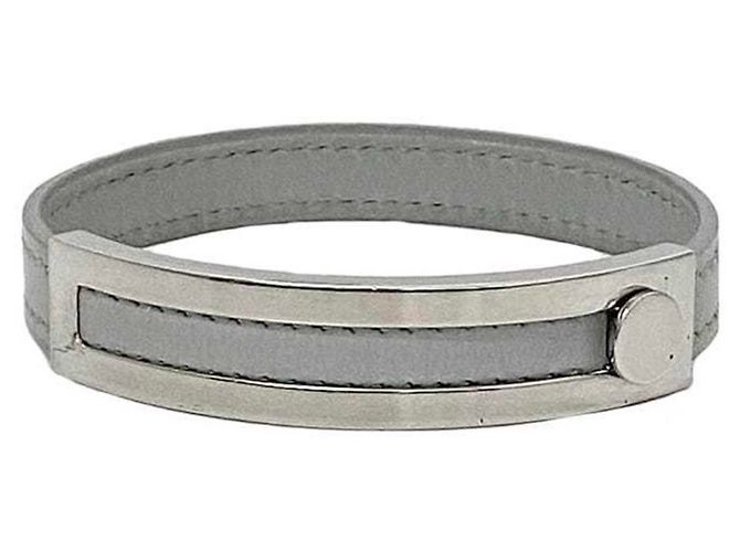 Hermès Pulsera Hermes Puspus Castaño Plata - vista 2