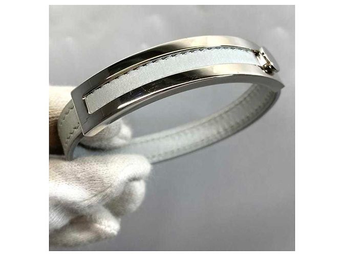 Hermès Pulsera Hermes Puspus Castaño Plata - vista 3