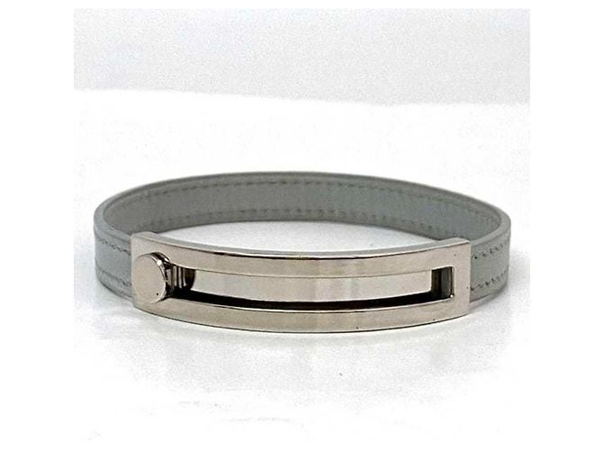 Hermès Pulsera Hermes Puspus Castaño Plata - vista 7