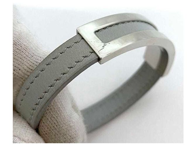 Hermès Pulsera Hermes Puspus Castaño Plata - vista 8