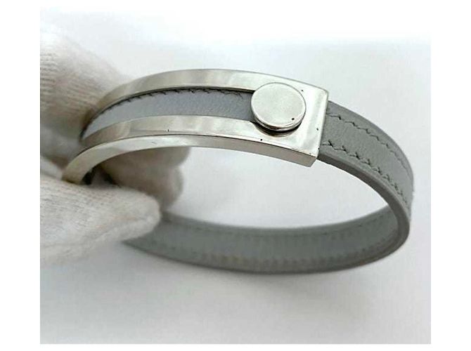 Hermès Pulsera Hermes Puspus Castaño Plata - vista 9