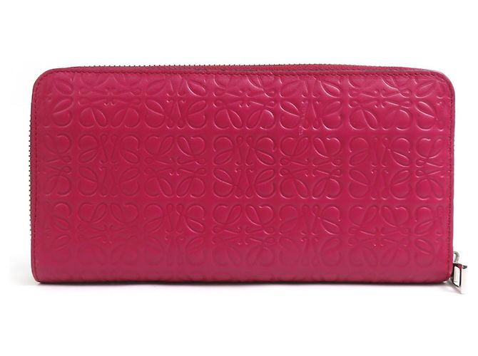 Cartera larga redonda Loewe en rosa profundo - vista 2