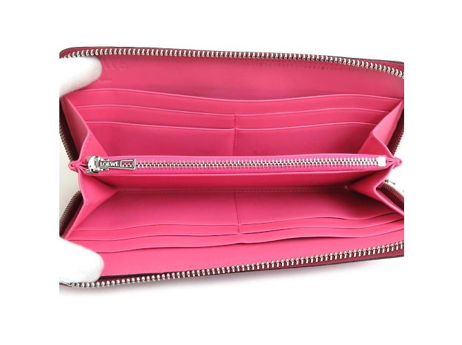 Cartera larga redonda Loewe en rosa profundo - vista 3