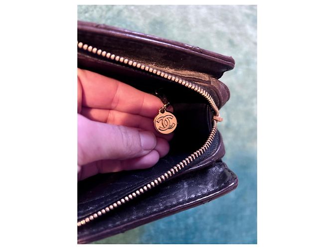 Borsa a Spalla in Pelle Caviar Matelassé Chanel Nera Nero - vista 6