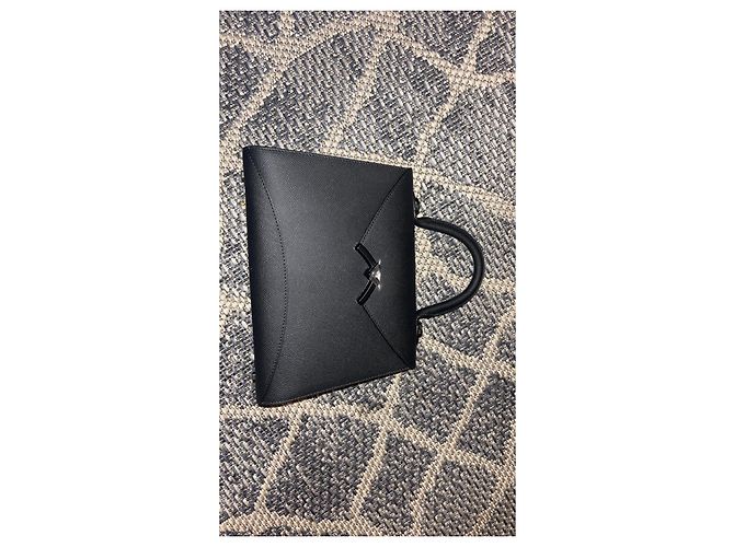 Borsa a mano Moynat Gabrielle in pelle nera Nero - vista 4