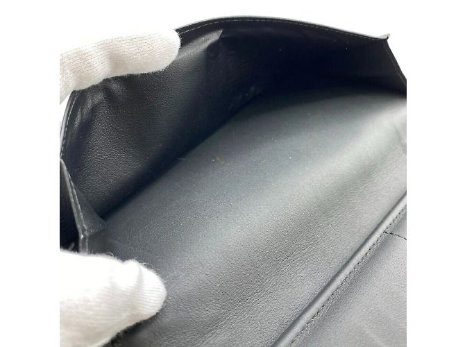 Louis Vuitton Black Leather Long Wallet - view 10