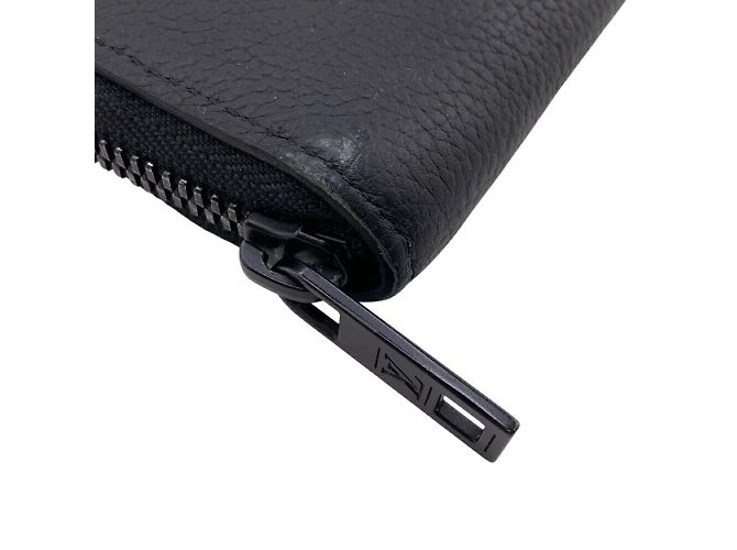 Louis Vuitton Black Leather Long Wallet - view 5