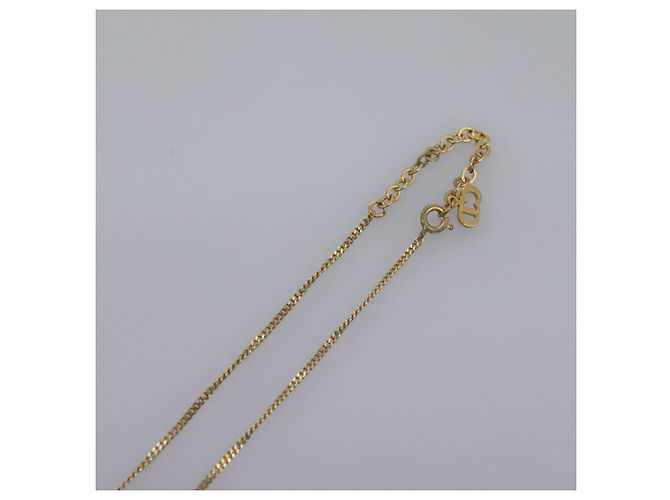 Collana Christian Dior metallo oro Auth am7828 D'oro - vista 10