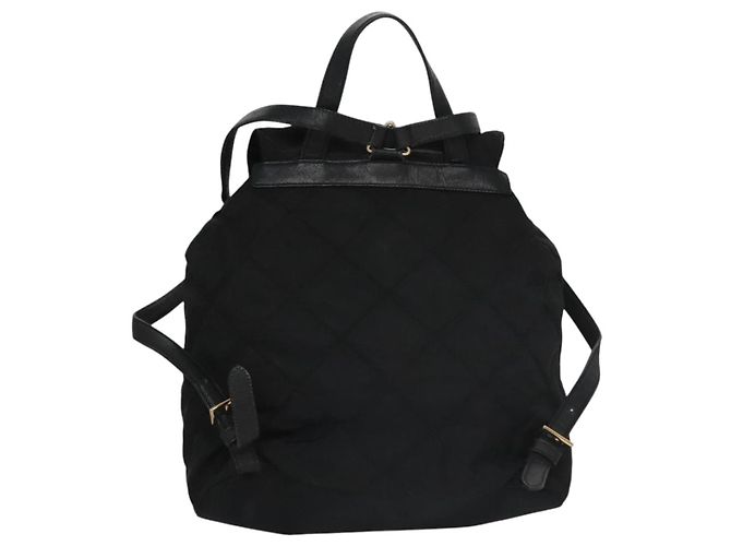 Zaino PRADA in nylon nero Auth 104486 - vista 2