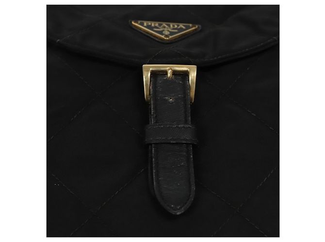 Zaino PRADA in nylon nero Auth 104486 - vista 20