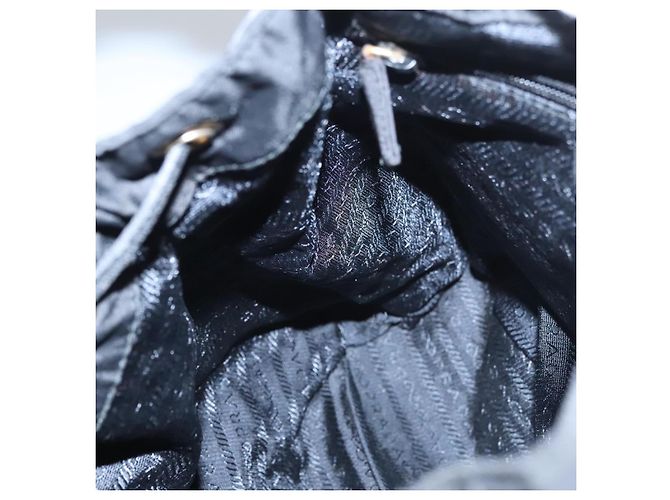 Zaino PRADA in nylon nero Auth 104486 - vista 27