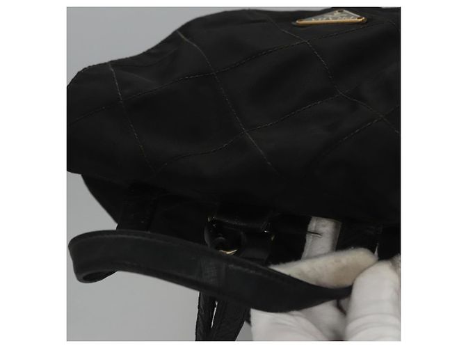 Zaino PRADA in nylon nero Auth 104486 - vista 6