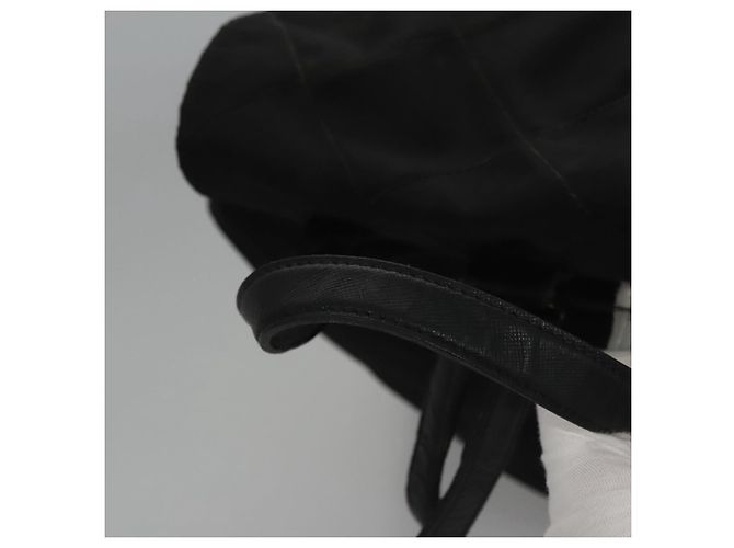 Zaino PRADA in nylon nero Auth 104486 - vista 7
