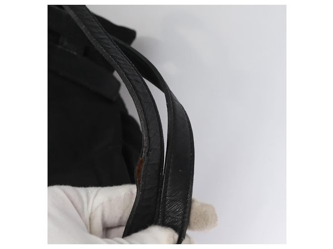 Zaino PRADA in nylon nero Auth 104486 - vista 8