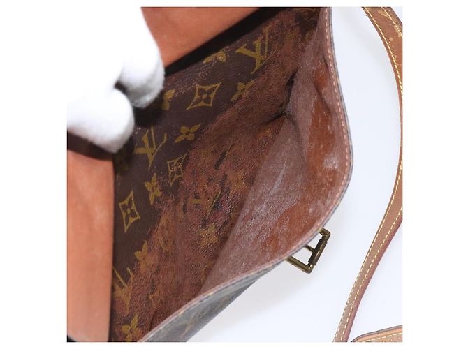LOUIS VUITTON Monogram Jeune Fille GM Borsa a Spalla M51225 LV Auth BA281 Monogramma - vista 11