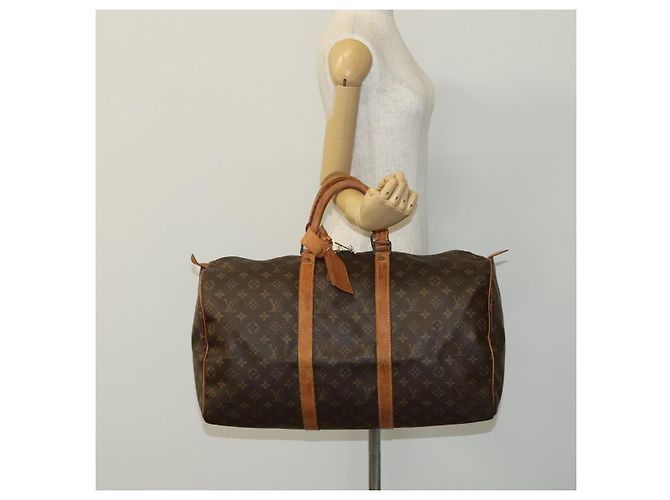 LOUIS VUITTON Monogram Keepall 50 Bolsa Boston M41426 LV Auth 115758 Monograma - vista 22