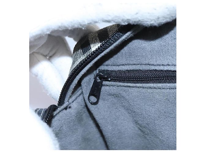Autre Marque Borsa a spalla Burberrys Nova Check in PVC pelle grigia oro Auth BD032 Marrone D'oro - vista 22