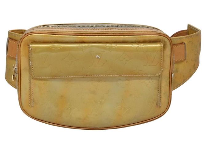 LOUIS VUITTON Borsa a vita Monogram Vernis Fulton Grigia M91041 LV Auth yk17565 Grigio - vista 13