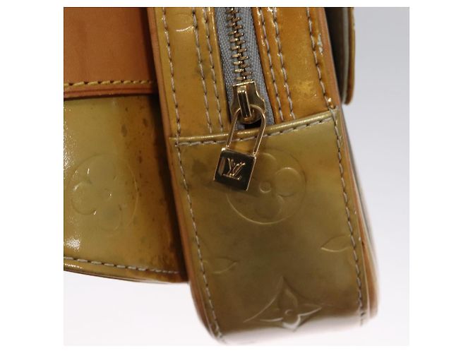 LOUIS VUITTON Borsa a vita Monogram Vernis Fulton Grigia M91041 LV Auth yk17565 Grigio - vista 17