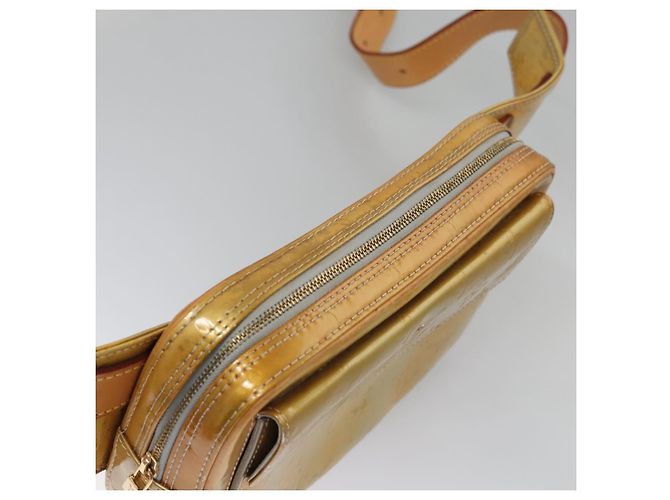 LOUIS VUITTON Borsa a vita Monogram Vernis Fulton Grigia M91041 LV Auth yk17565 Grigio - vista 6