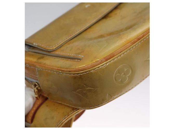 LOUIS VUITTON Borsa a vita Monogram Vernis Fulton Grigia M91041 LV Auth yk17565 Grigio - vista 9