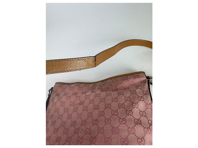 Jackie Vintage Gucci Monogram Schultertasche rosa Pink - Ansicht 15