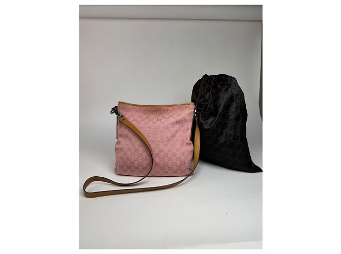 Jackie Vintage Gucci Monogram Schultertasche rosa Pink - Ansicht 2