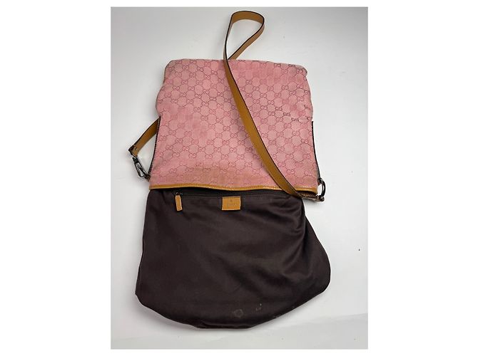 Jackie Vintage Gucci Monogram Schultertasche rosa Pink - Ansicht 3