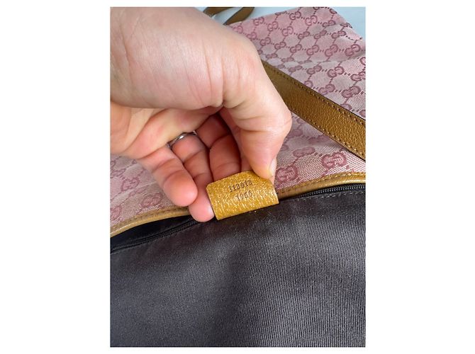 Jackie Vintage Gucci Monogram Schultertasche rosa Pink - Ansicht 4