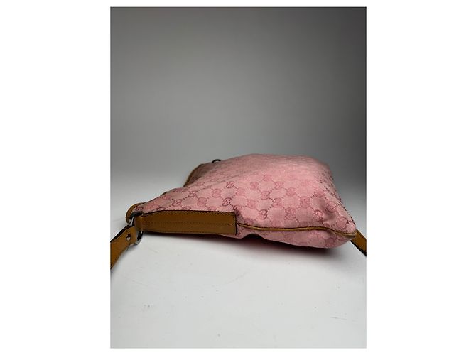 Jackie Vintage Gucci Monogram Schultertasche rosa Pink - Ansicht 7