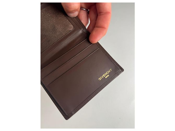 Vintage Givenchy leather Card Holder Brown - view 8