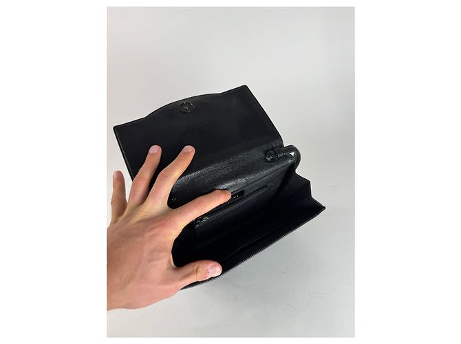 Vintage Givenchy Whip Leder Tasche Schwarz - Ansicht 11