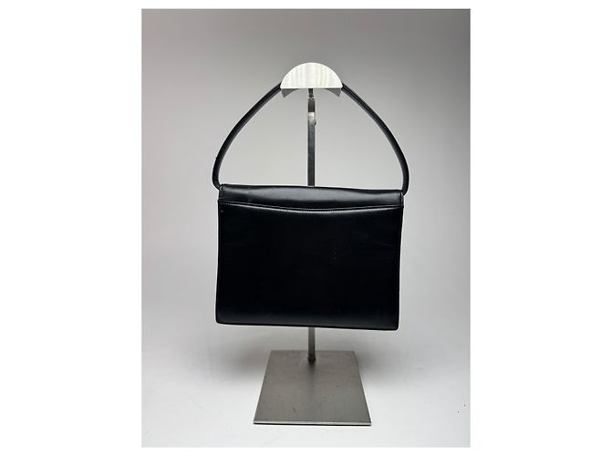 Vintage Givenchy Whip Leder Tasche Schwarz - Ansicht 3