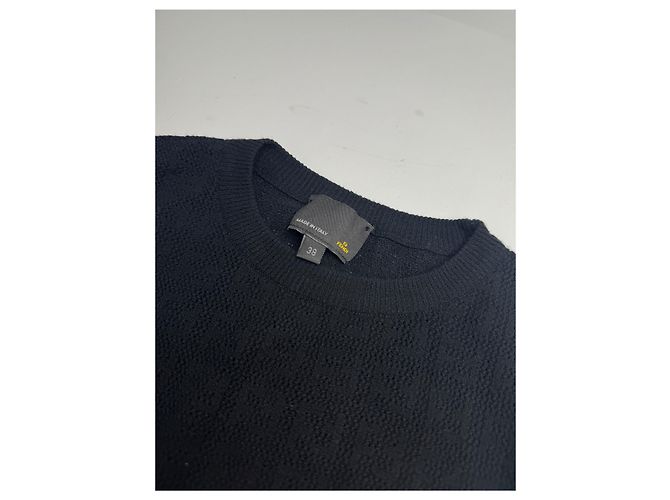 Vintage Fendi Monogram Wollkleid Schwarz 38/M - Ansicht 4